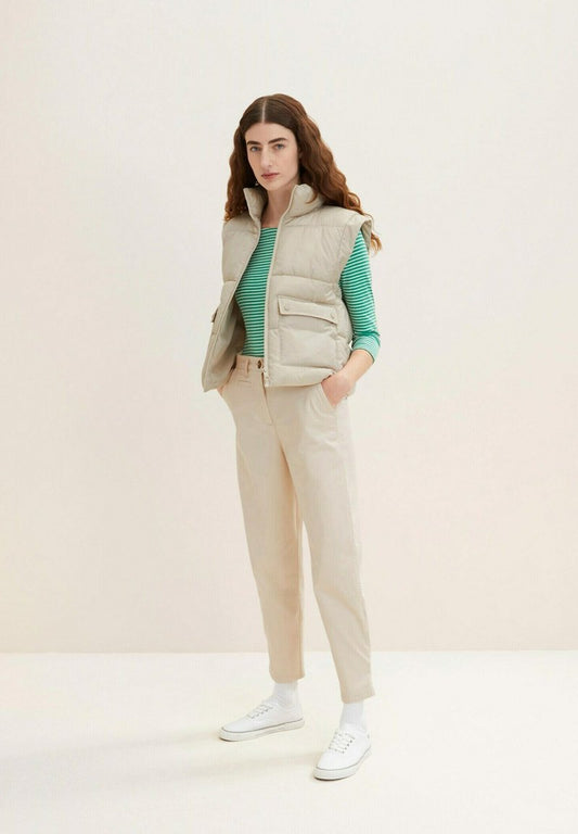 Tom Tailor GESTREIFTES MIT 3/4 ARM - Langarmshirt - Green Offwhite Thin Stripe