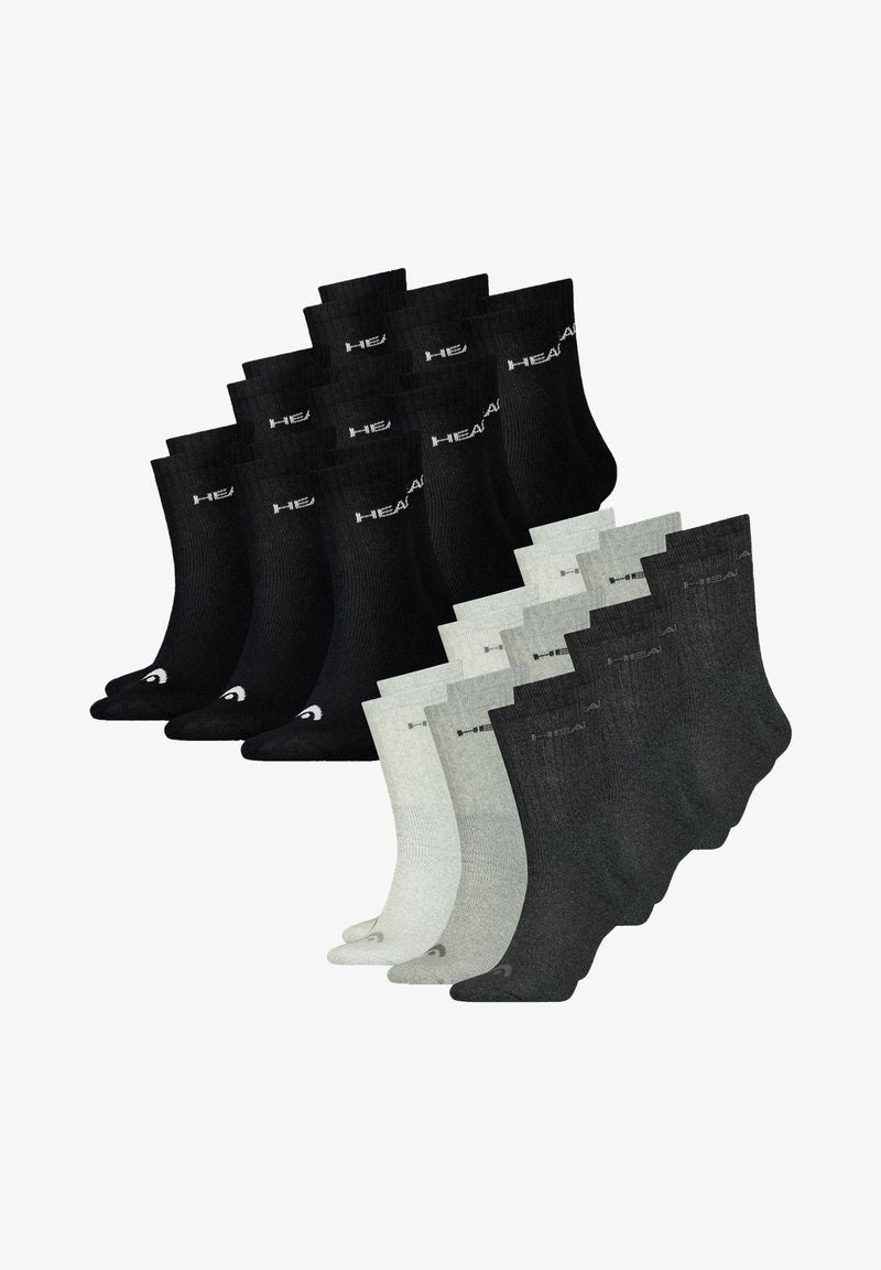 Head 18 PACK - Socken - Black Grey Combo