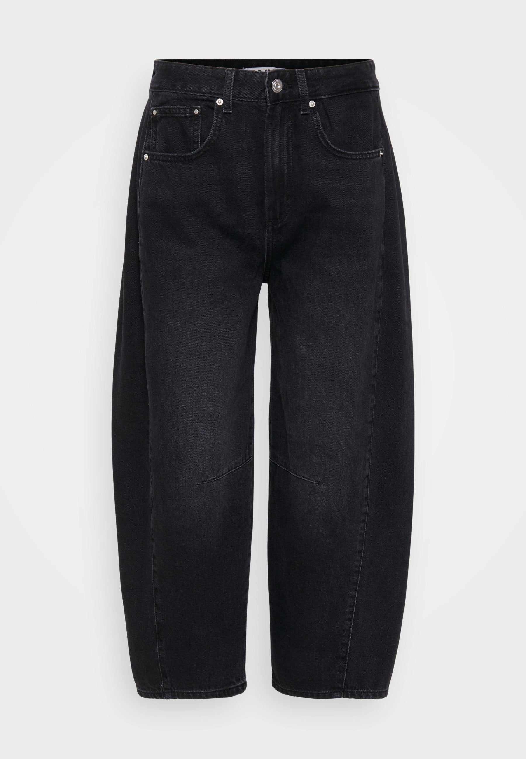 ONLY Petite ONLCHARA HORSESHOE - Wide Leg - Washed Black
