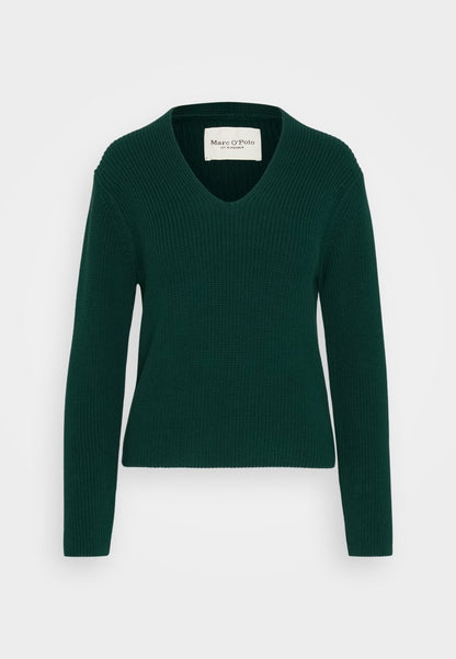 Marc O'Polo LONGSLEEVE V NECK - Strickpullover - Black