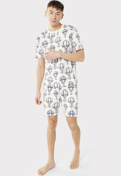  AIR BALLOON PRINT CREWNECK - Nachtwäsche Set - Off White
