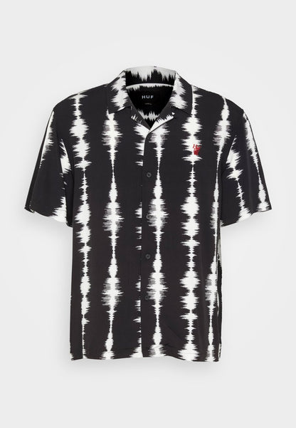 HUF SEISMOGRAM RESORT SHIRT UNISEX - Hemd - Black
