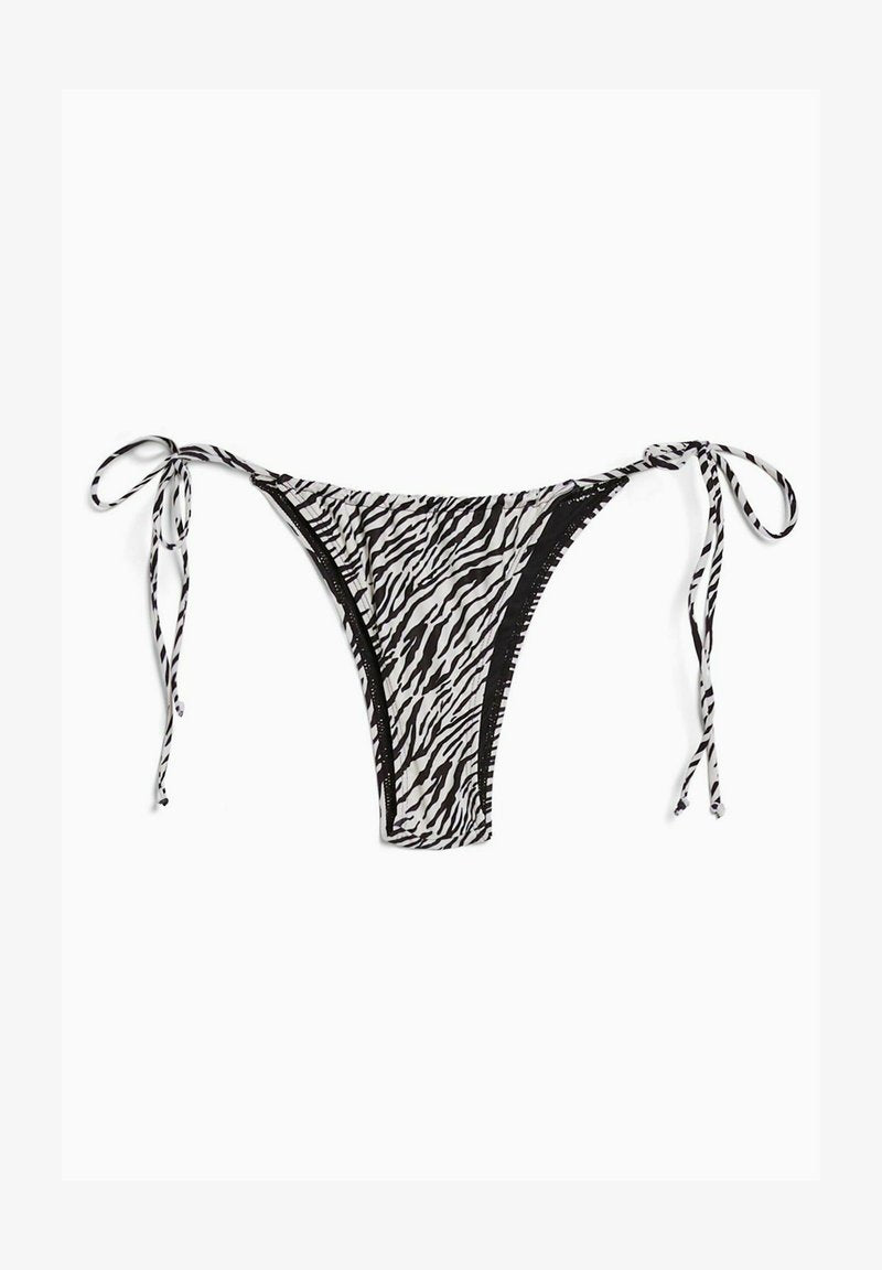 BERSHKA ZEBRA PRINT - Bikini-Hose - Beige