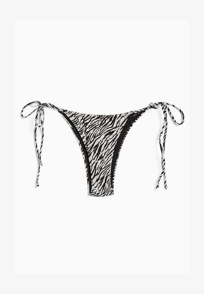BERSHKA ZEBRA PRINT - Bikini-Hose - Beige