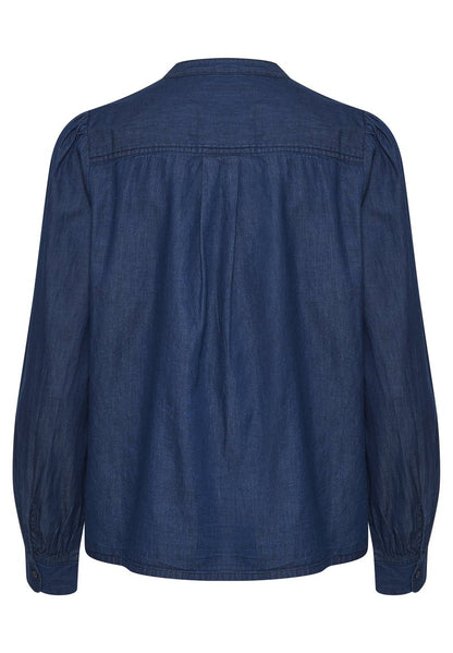 Soaked In Luxury SLLYNDA - Hemdbluse - Dark Blue Denim