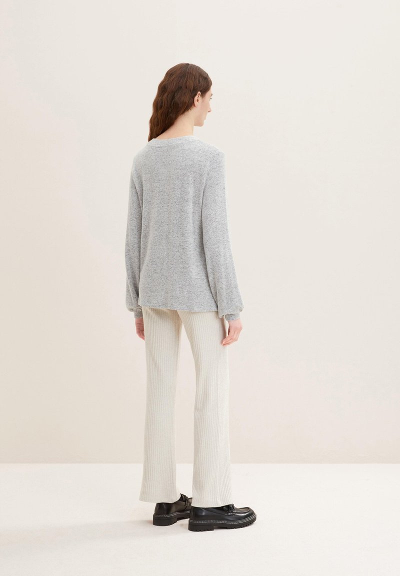 Tom Tailor GEMUSTERTES  - Langarmshirt - Concrete Grey Melange
