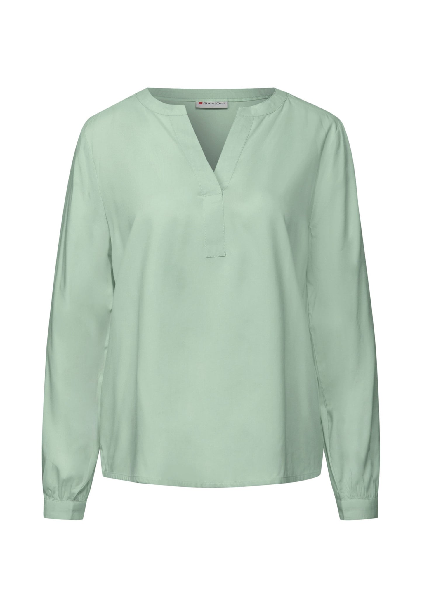 STREET ONE SPLIT NECK - Blouse - Grün
