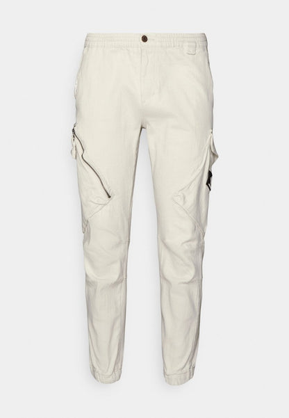 Denim Project UTILITY PANT UNISEX - Cargohose - Light Grey