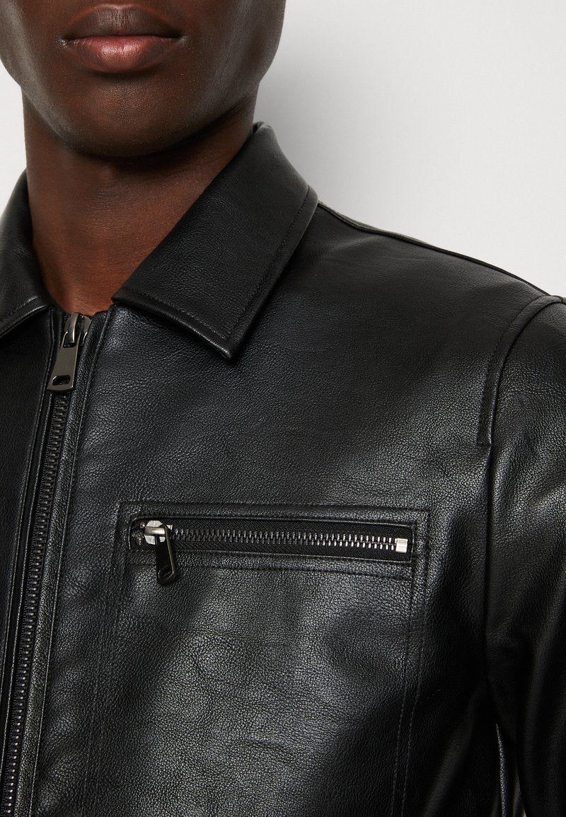 Redefined Rebel RRSTEFAN JACKET - Kunstlederjacke - Black