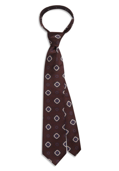 Oscar Jacobson Krawatte - Dark Brown