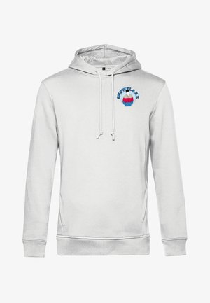 Henry Tiger STRANGER THINGS TWO SOLID POCKET - Kapuzenpullover - White