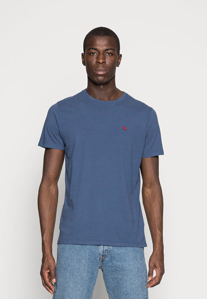 Abercrombie & Fitch 3 PACK - T-Shirt Basic - Blue/white/grey
