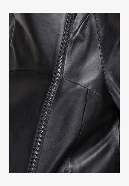  FREYA - Lederjacke - Black