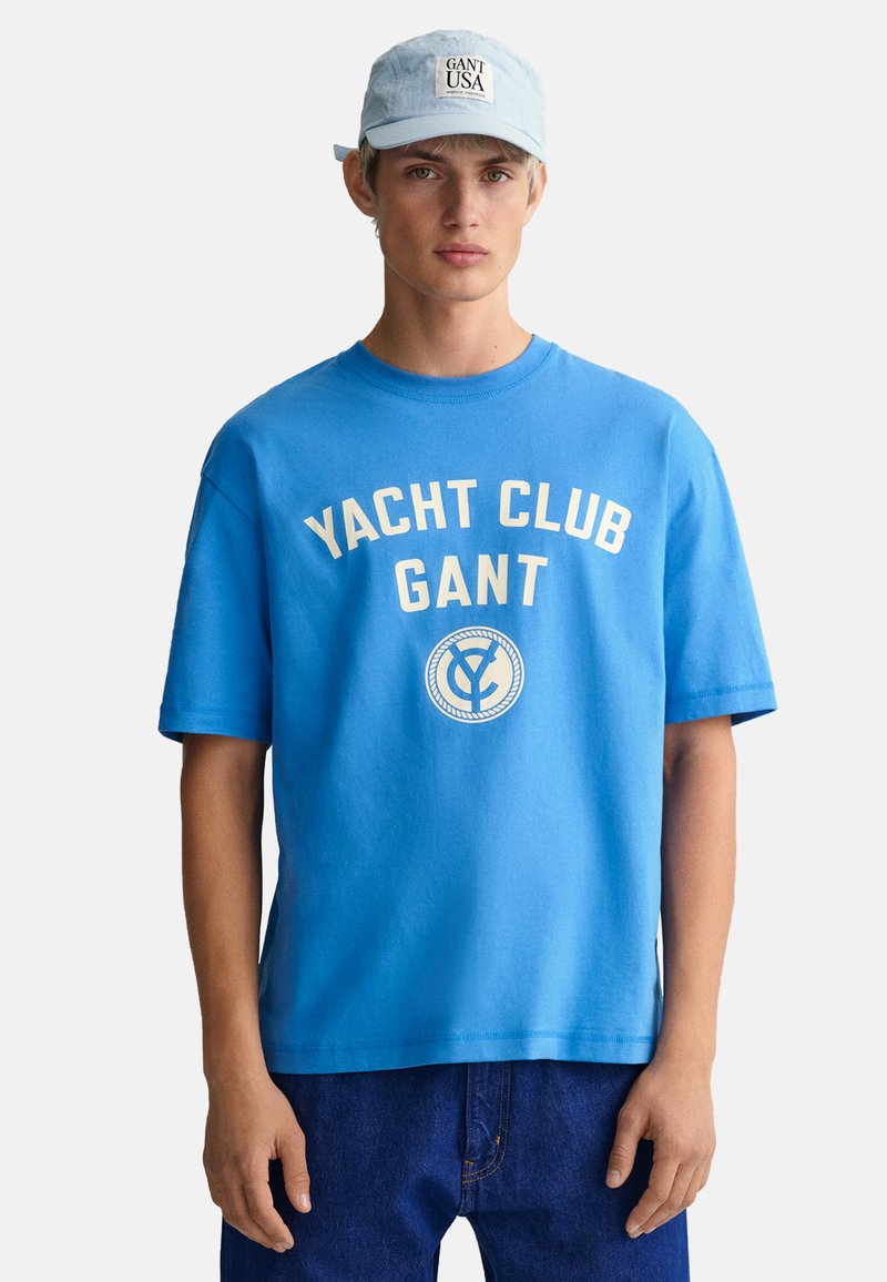 Gant YACHT CLUB - T-Shirt Print - Day Blue