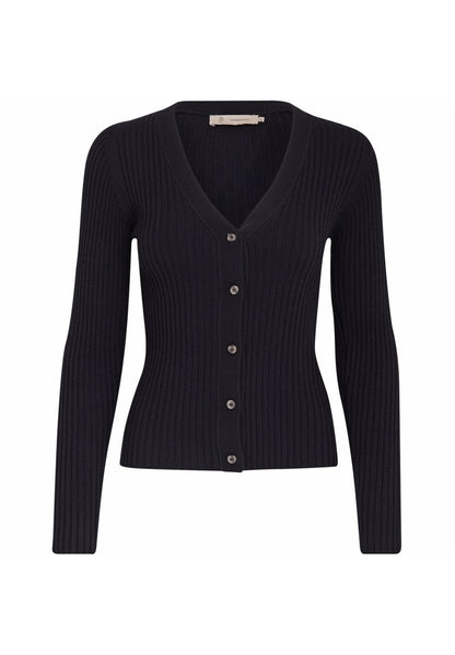 Peppercorn TANA LONGSLEEVE - Strickjacke - Black