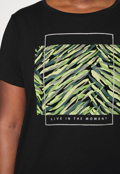 ONLY CARMAKOMA CARLAMINA - T-Shirt Print - Black