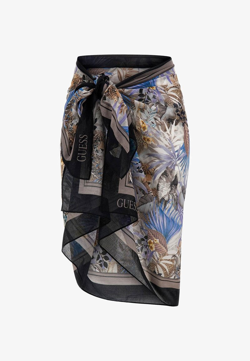 Guess MIT ALLOVER PRINT - Strandaccessoire - Mehrfarbe Rose