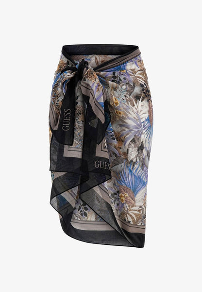 Guess MIT ALLOVER PRINT - Strandaccessoire - Mehrfarbe Rose