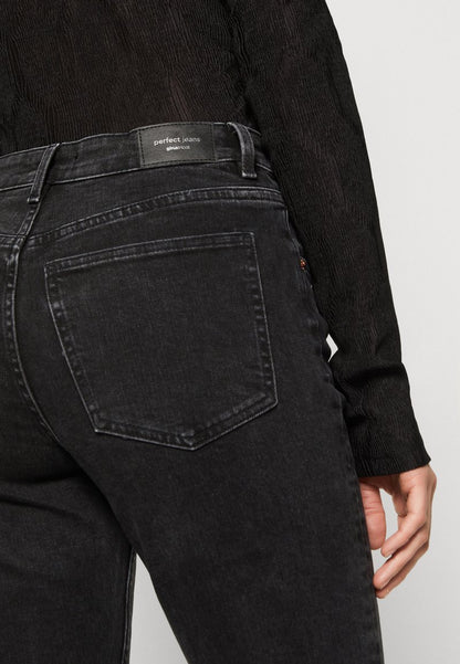 Gina Tricot STRAIGHT STRETCH - Jeans Straight Leg - Black
