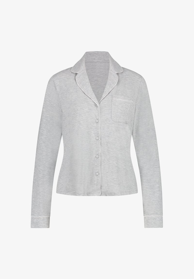  ESSENTIAL LONG-SLEEVED - Nachtwäsche Shirt - Grey