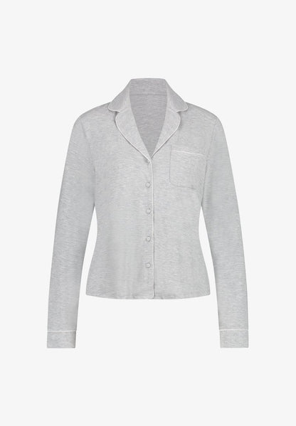  ESSENTIAL LONG-SLEEVED - Nachtwäsche Shirt - Grey