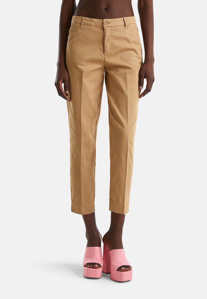 United Colors Of Benetton CROPPED IN STRETCH - Stoffhose - Camel