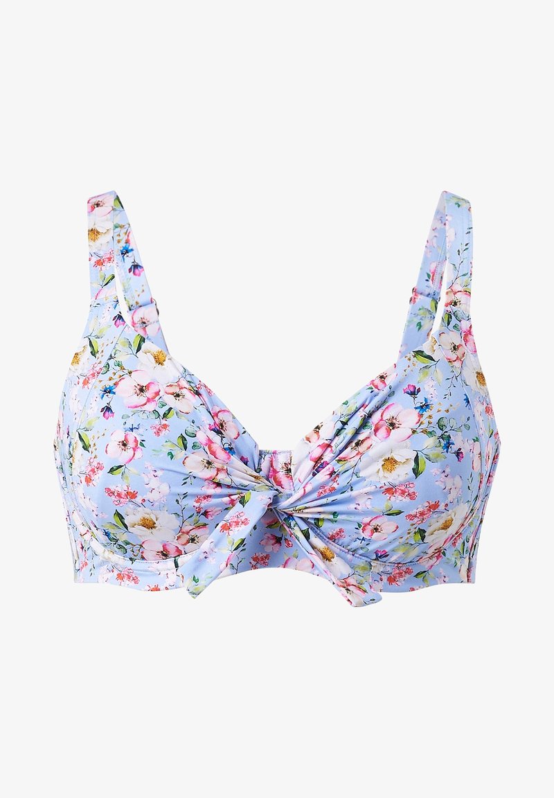  SHIRLEY - Bikini-Top - Blau Geblümt