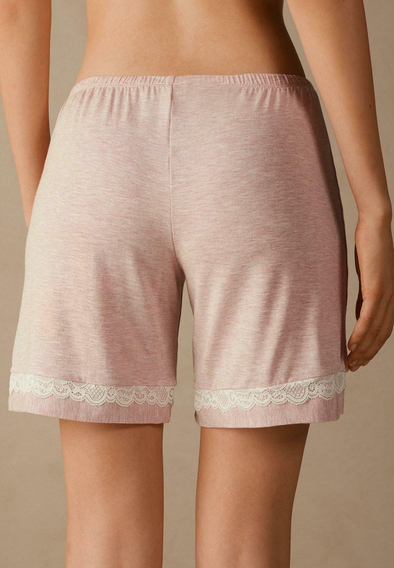 Intimissimi EN MODAL AVEC DÉTAILS EN DENTELLE - Nachtwäsche Hose - Light Pink Melange