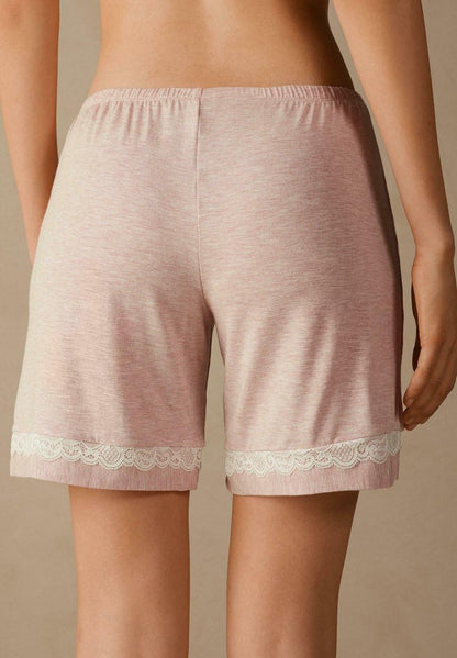 Intimissimi EN MODAL AVEC DÉTAILS EN DENTELLE - Nachtwäsche Hose - Light Pink Melange