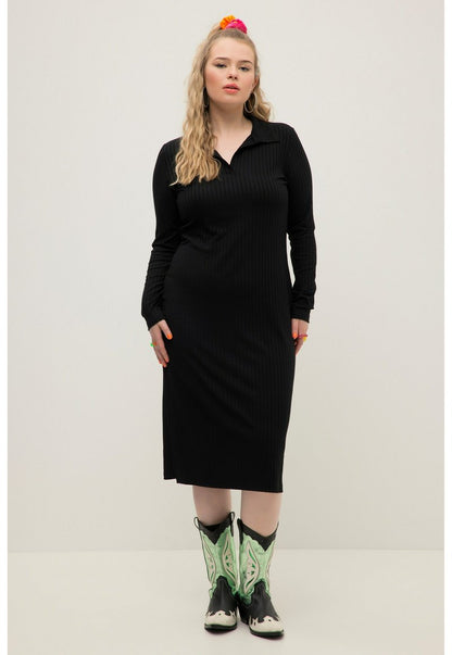  MANCHES LONGUES - Jerseykleid - Noir