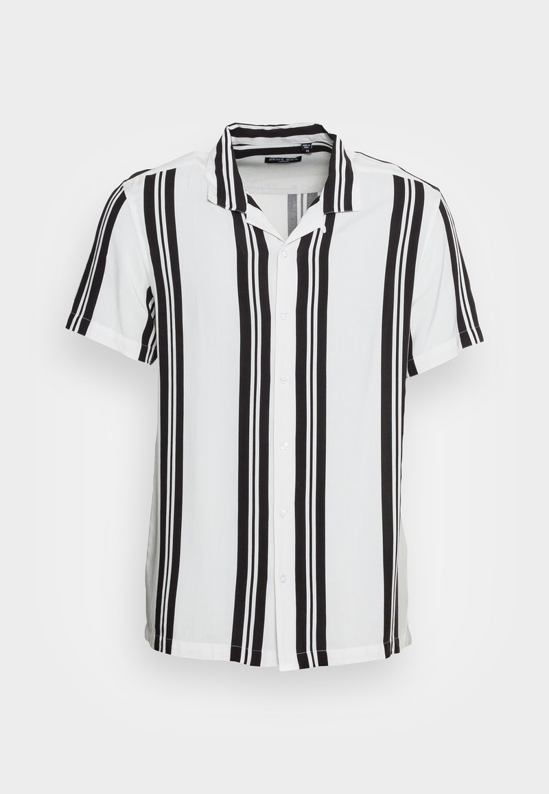 BRAVE SOUL RHONE - Hemd - Optic White/jet Black
