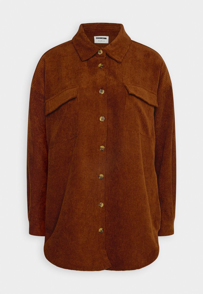 Noisy May NMFLANNY SHACKET - Kurzmantel - Cappuccino