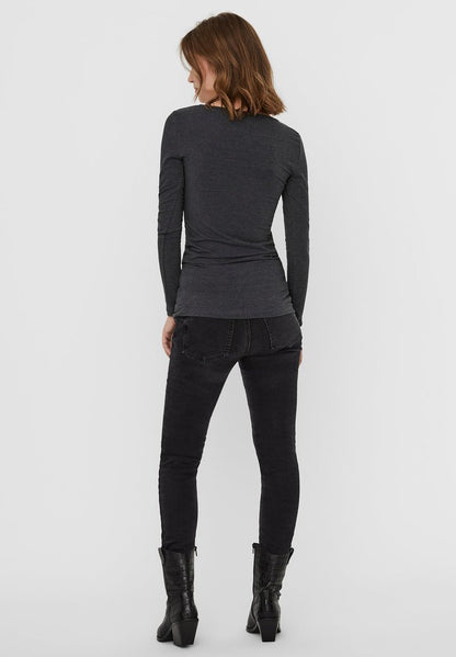 Vero Moda 2 PACK - Langarmshirt - Dark Grey Melange