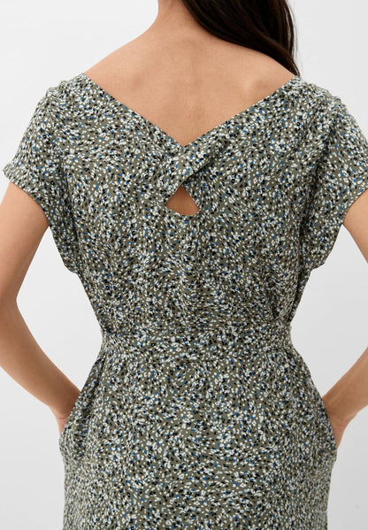 S.Oliver MIT BINDE-DETAIL - Freizeitkleid - Olivgrün