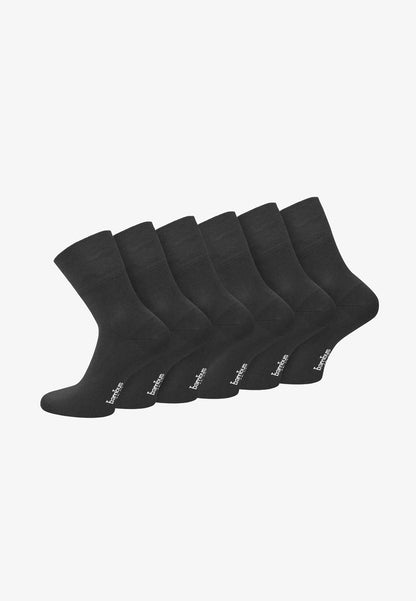 BAMBOO HEALTH LOW CUT 6 PACK - Socken - Schwarz