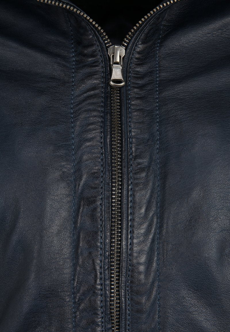  SHARRY - Lederjacke - Navy
