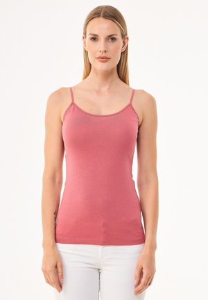  TERRACOTTA V-NECK - Nachtwäsche Shirt - Terracotta