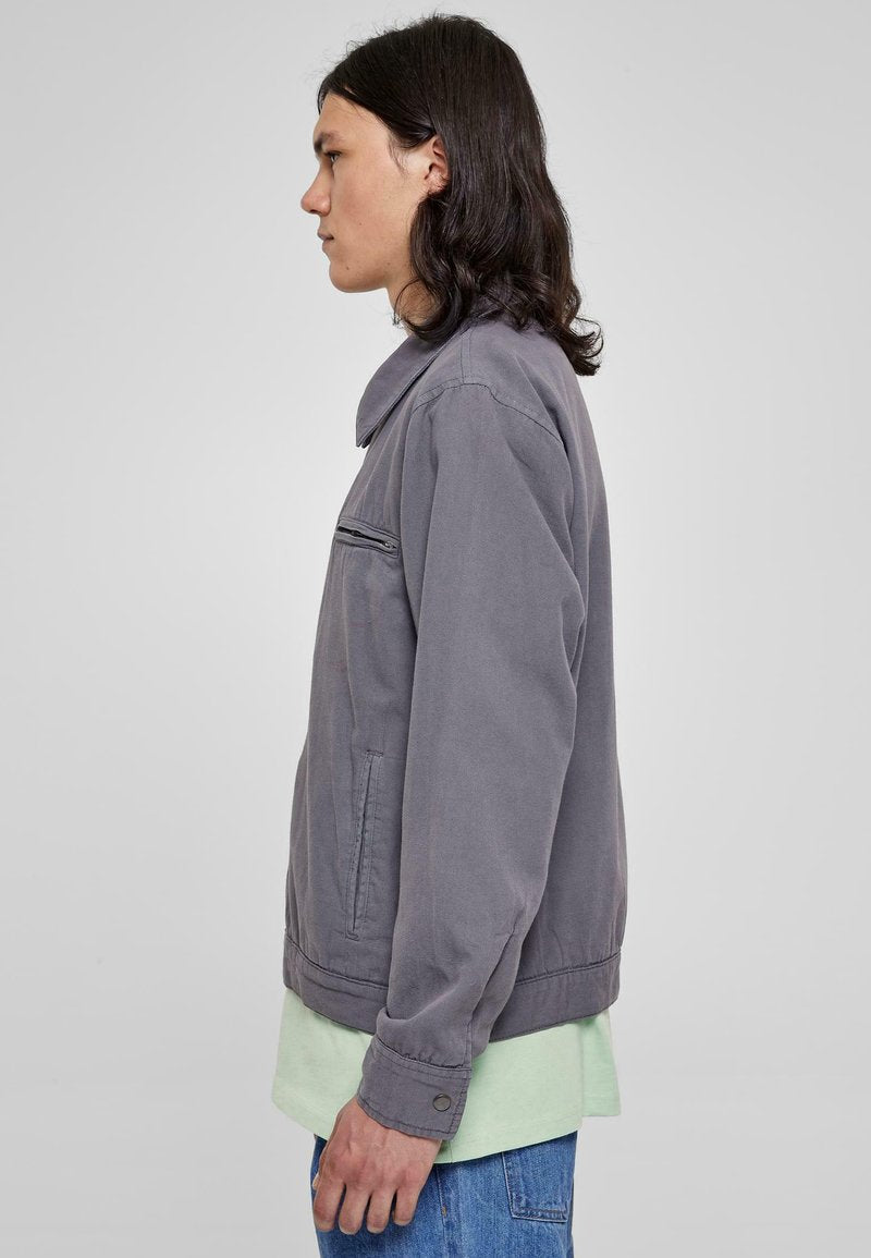 URBAN CLASSICS OVERDYED WORKWEAR - Jeansjacke - Darkshadow