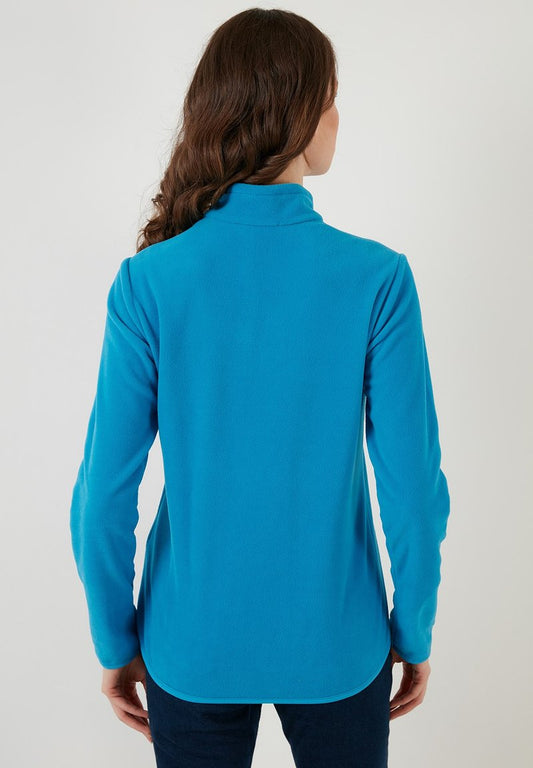 LELA Fleecepullover - Turquoise