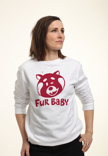 Henry Tiger TURNING RED FUR BABY - Sweatshirt - White