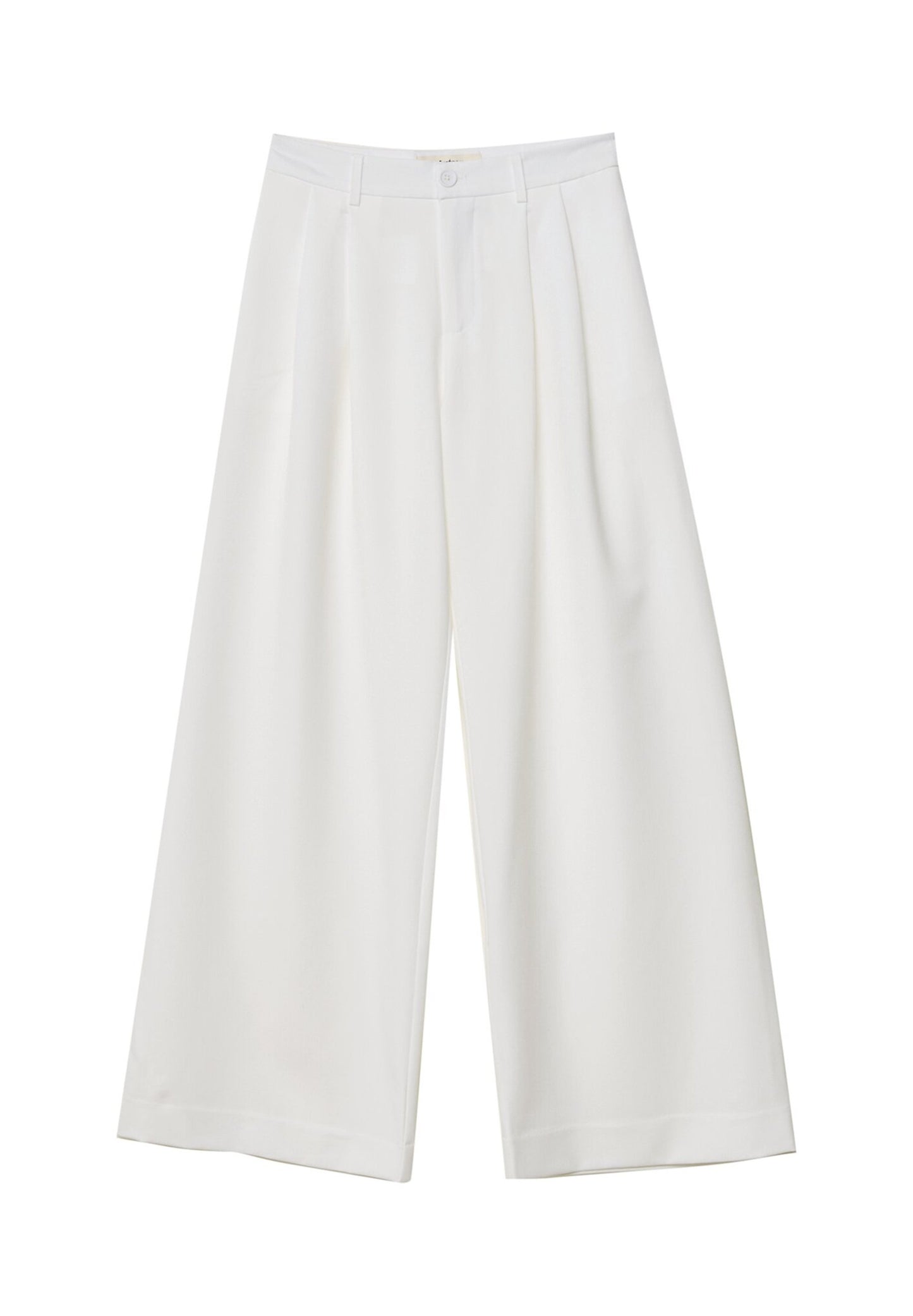 Stradivarius WIDE LEG SMART WITH DARTS - Trousers - Grey