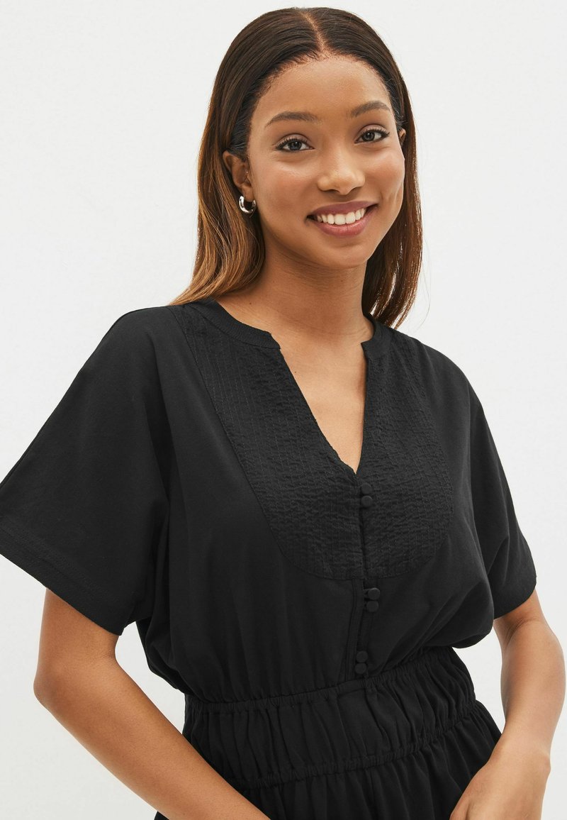 Next EMBROIDERY DETAIL PLAYSUIT STANDARD - Jumpsuit - Black