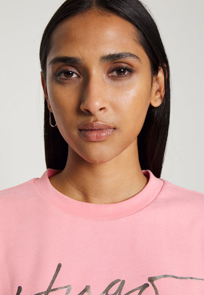 Hugo EASY CREW - Sweatshirt - Bright Pink