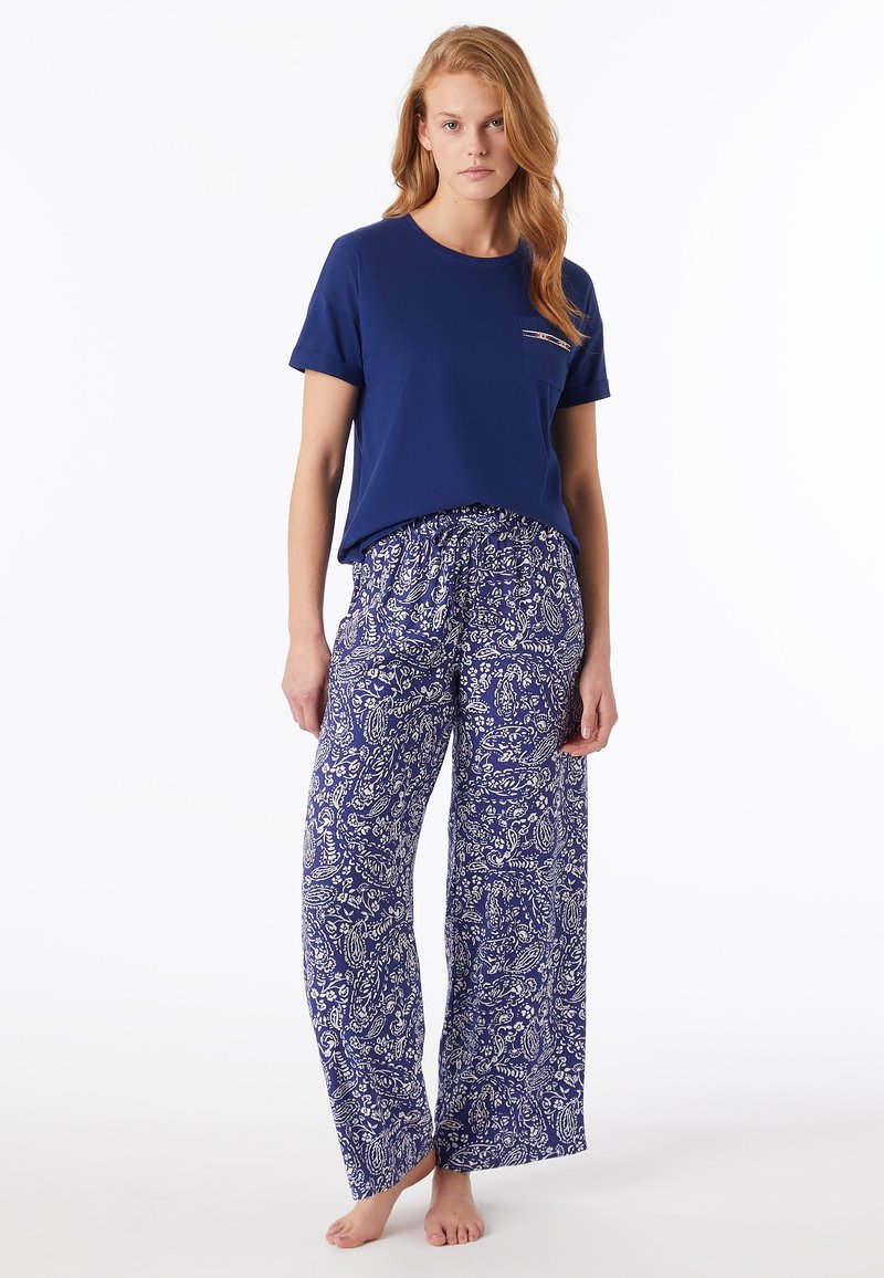 ETAM SOUSANN - Nachtwäsche Hose - Bleu Marine