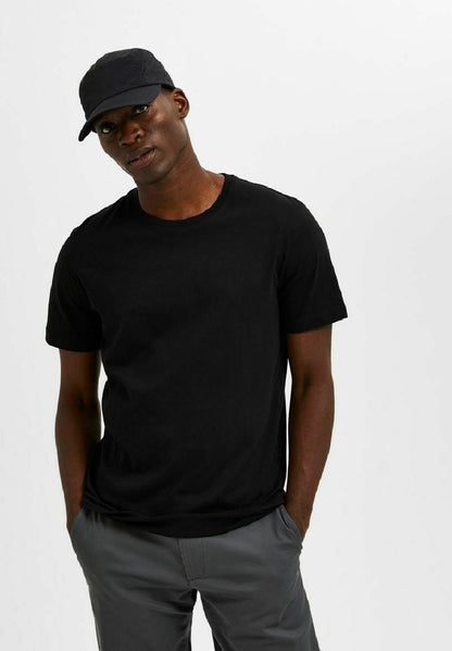 Selected Homme 3ER-PACK - T-Shirt Basic - Black