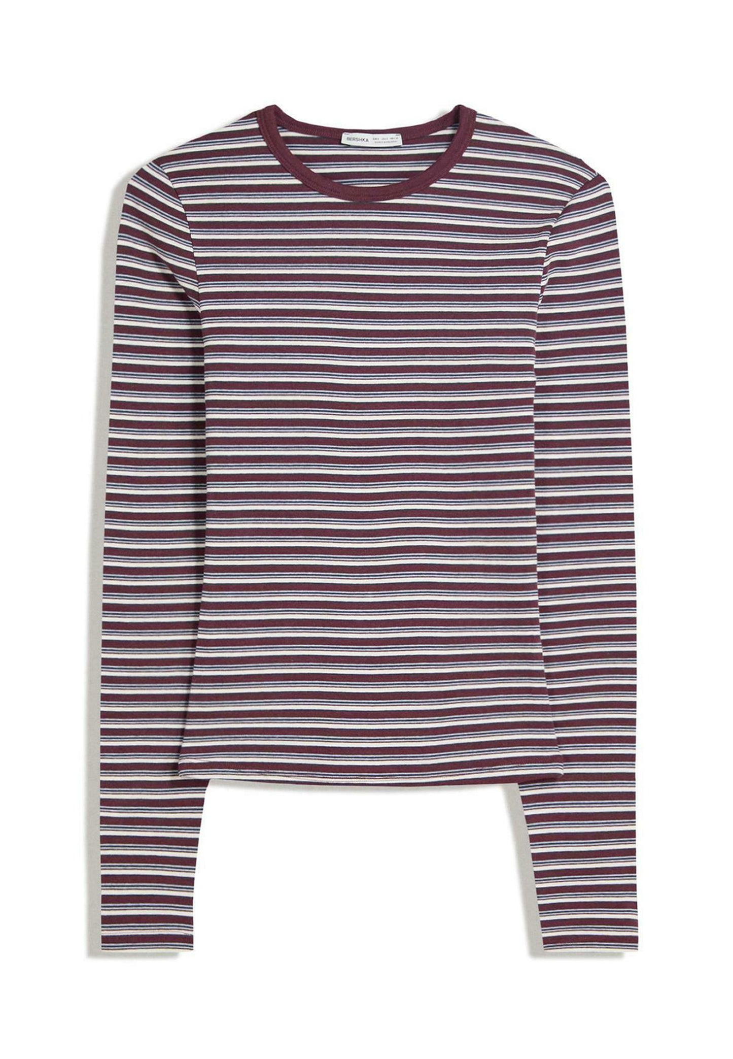 BERSHKA Long Sleeved Top - Royal Blue
