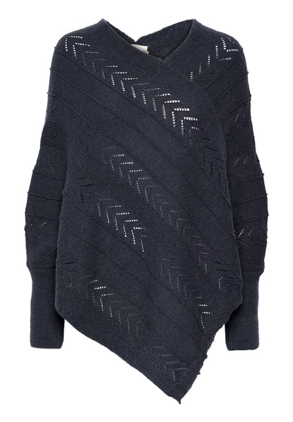 Cream HOLIDAY PONCHO - Jumper - Oat Melange