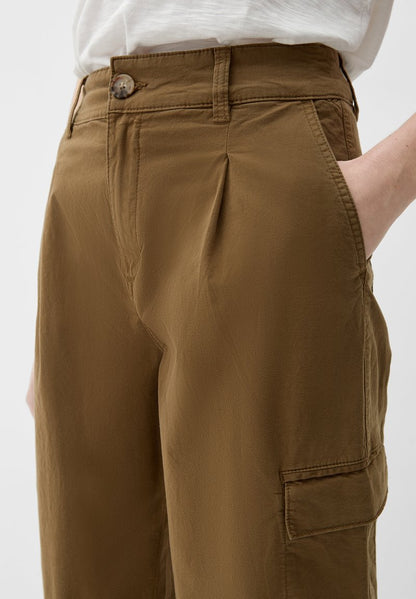 S.Oliver MIT PATTENTASCHE - Cargohose - Olivgrün