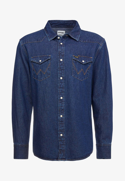 Wrangler Hemd - Dark Blue