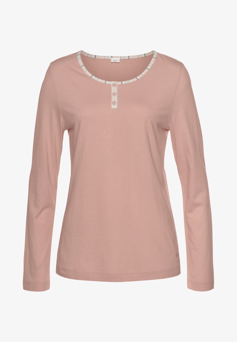 S.Oliver LANGARM - Nachtwäsche Shirt - Apricot